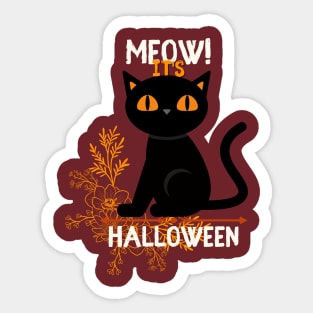 Meow! it's Halloween Sticker